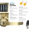 Colosus NDL302 Electronic Digital Keyless Door Lock, Keypad – Smartcode