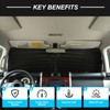 Front Windshield Sunshade for Toyota FJ Cruiser 2007-2021 Windshield Sun