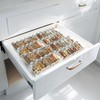 Derlyniupi Spice Organizer for Drawer, 4 Pcs Clear Acrylic Drawer