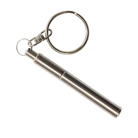 BRIIKPP Key Chain Shape Ballpoint Pen Mini Ballpoint Pen Stainless Steel Telescopic