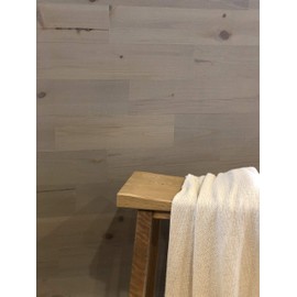 Timberchic Pine Wooden Wall Planks - Simple Peel & Stick Wall Covering Application for DIY Accent Wall & Home Improvement - Premium Modern Wall Paneling - (4" Wide - 10 Sq. Ft., Pebble)