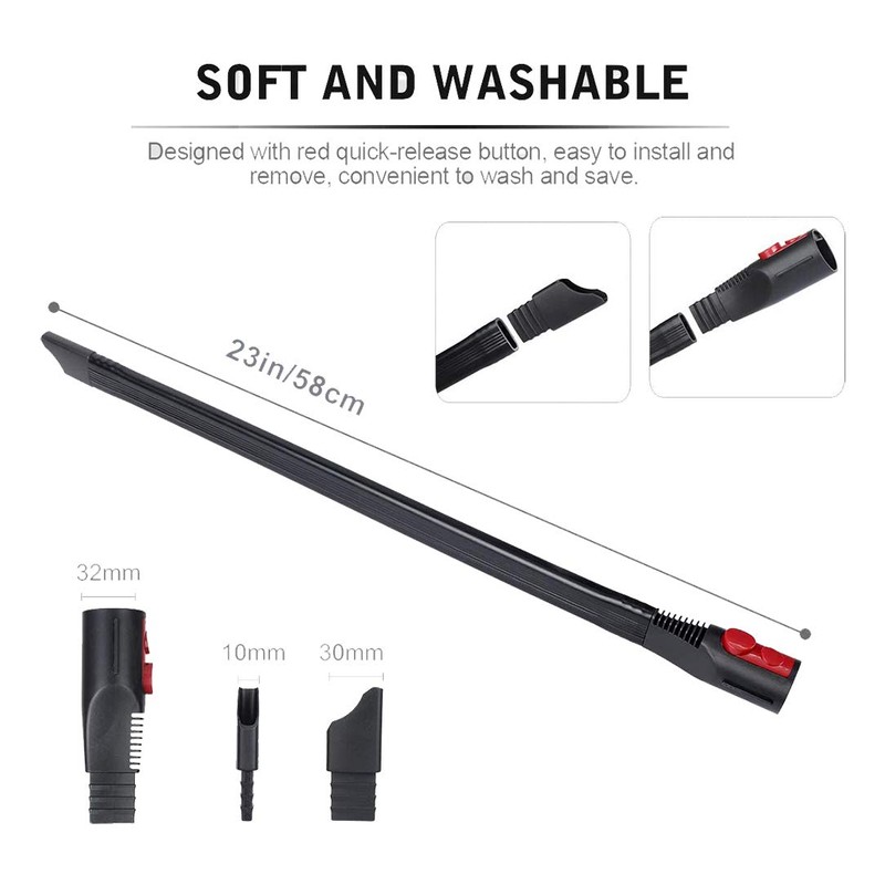 Flexible Extension Crevice Tool Compatible with Dyson V11 V10 V8