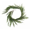 Melrose Set of 2 Plastic Cedar Garland with Green Finish
