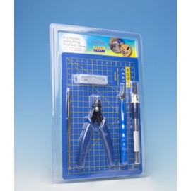 Modelcraft Pro Plastic Modelling Tool Set, Blue, 1