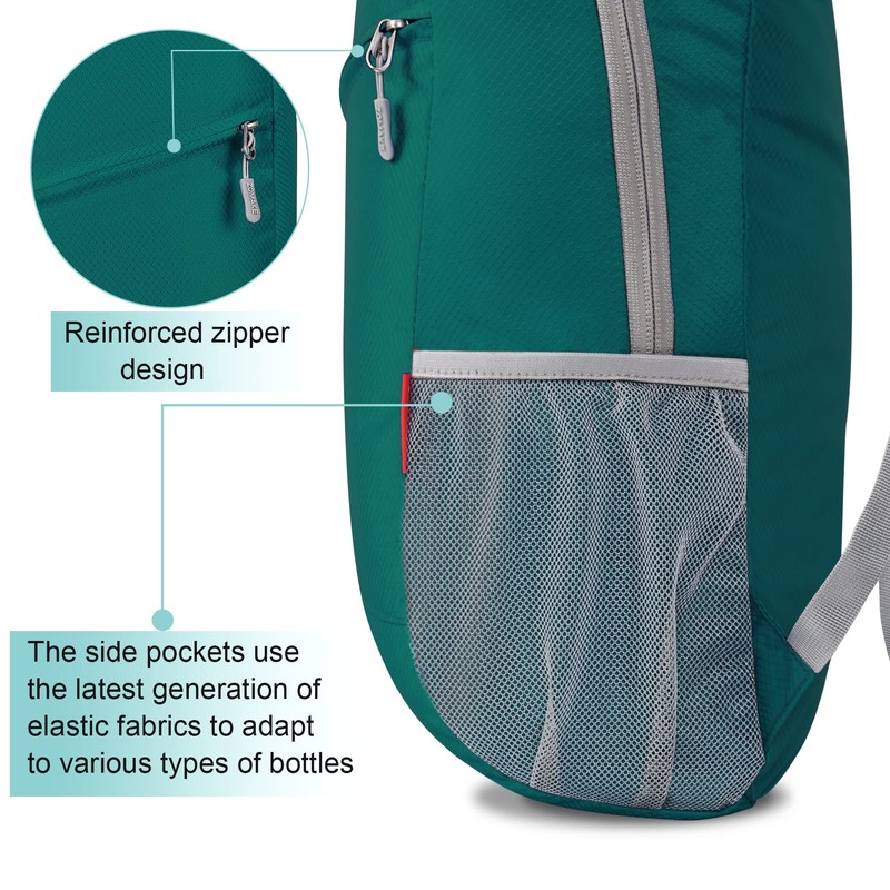 ZOMAKE Foldable Backpack 20L Lightweight Folding Backpacks, Water Resistant Small