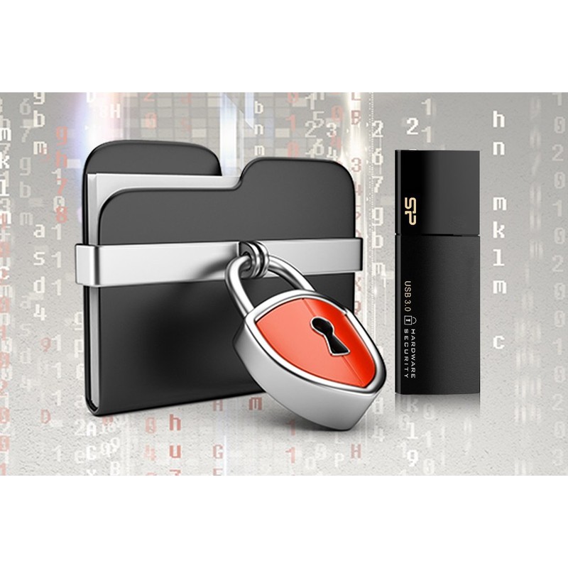 SP Silicon Power シリコンパワー USBメモリ 64GB USB3.0 ハードウエア暗号化機能搭載 Secure G50