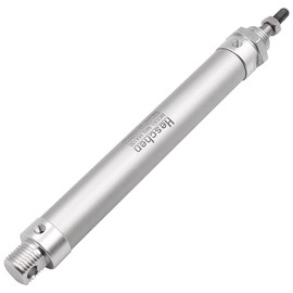 Heschen Pneumatic Slim Air Cylinder, MAL 16-100, M5 Port, 16mm Bore, Dual Action, for Automatic Equipment (100mm Stroke)
