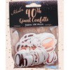 Alandra Birthdays 40 Big 40th Metallic Confetti, Cream & Rose