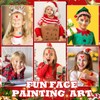 SRIZIAN 30 Pcs Christmas Stencils for Painting, Reusable Face Paint