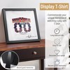 Dunkive T-Shirt Display Frame, 13" x 13" Black Wood T-Shirt