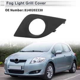RATCHROLL Front Left Fog Light Grill for Toyota Corolla 2014-2016 Front Lower Bumper Fog Light Cover Inserts No.8148202330 ABS 1 Pc