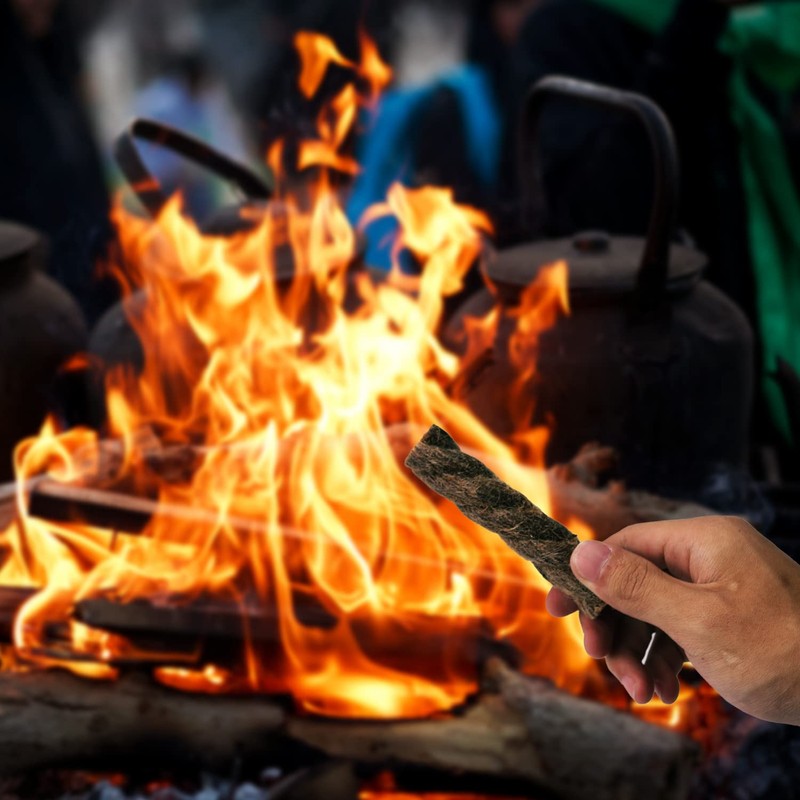 Tinder for Fire Steel Flint Survival Fire Starter Outdoor Camping