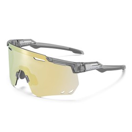 ROCKBROS Cycling Glasses, Photochromic Sports Sunglasses for Men Woman, UV Protection Biking Sunglasses