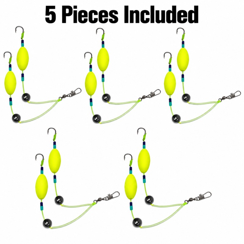5 Packs Carp Fishing Hook Rig Set – Reverse Off-Bottom