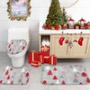 ArtSocket Christmas Bathroom Rugs and Mats Set 3 Piece, Christmas