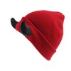 Honganda Devil Horn Knitted Beanie Hat for Adult, Novelty Women