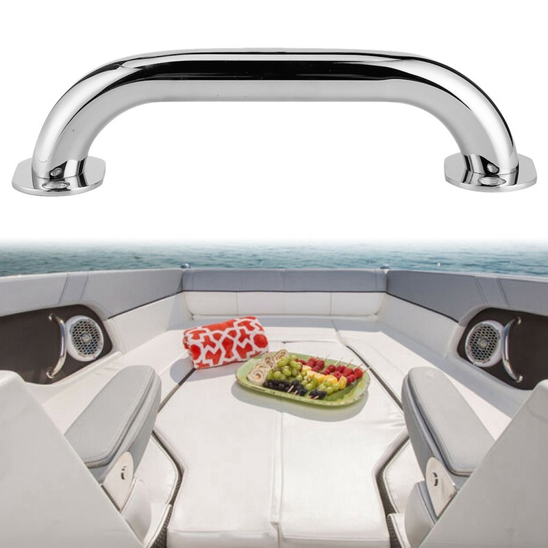 7.9in 316 Stainless Steel Grab Marine Handrail Handle Grip for