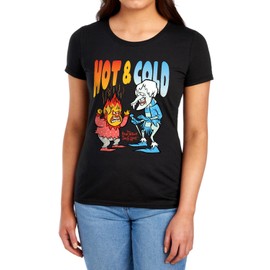 The Year Without Santa Claus Hot and Cold Women's T Shirt, Black, X-Large