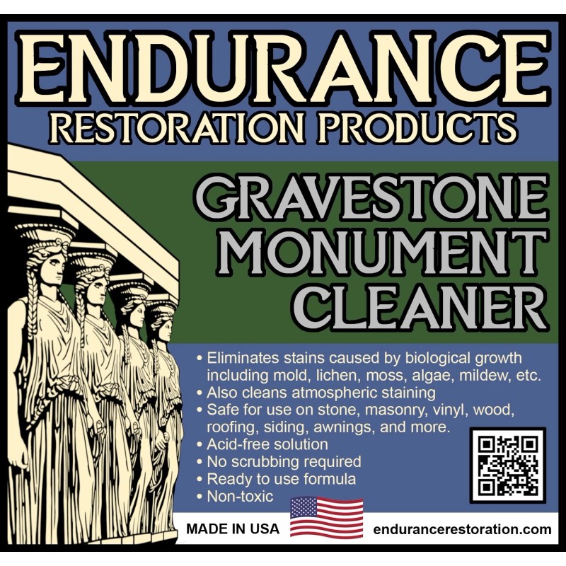 Endurance Gravestone & Monument Cleaner - 6 Quart Case (Spray