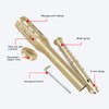 Copper Moxibustion Stick Handheld Multifunctional Copper Massaging Moxa Stick for