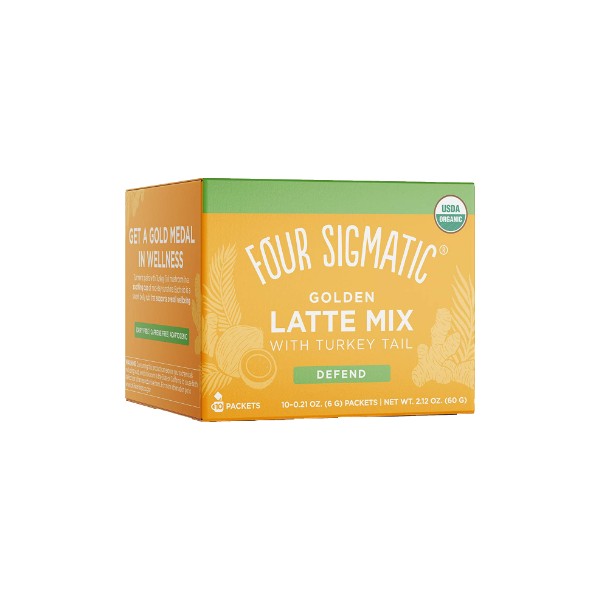 Four Sigmatic Golden Latte Mix With Turkey Tail (Defend) - 10 Packets