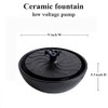 Ceramic Tabletop Water Fountain Feature for Indoor and Outdoor Home