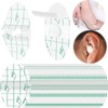 runrayay 120 Stück wasserdichte Baby-Ohrensticker, Blasenpflaster, Neugeborenen-Ohrenschutz zum Schwimmen, Duschen, Surfen, Schnorcheln, Ultra-dünne transparente Selbstklebende Fersenaufkleber