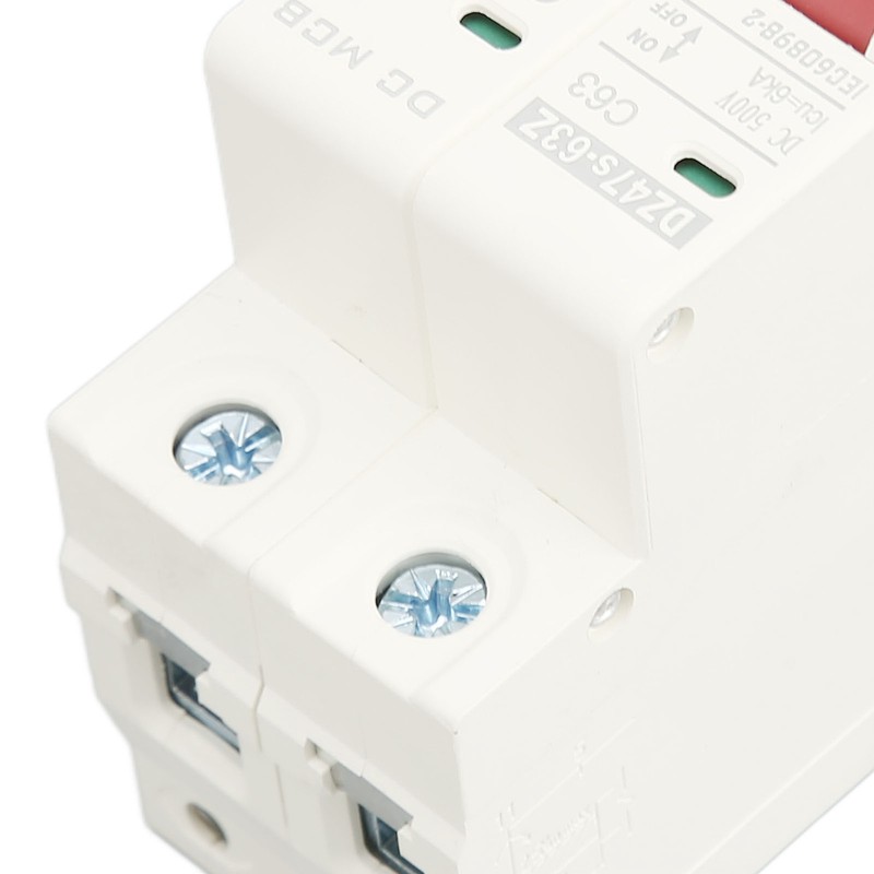 DC Miniature Circuit Breaker 2P 63A DC500V 6000A Breaking Capacity