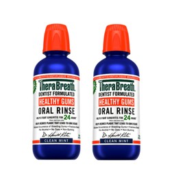 Undisclosed TheraBreath Healthy Gums Mouthwash, Antigingivitis Oral Rinse, Clean Mint, 16 fl