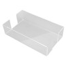 Napkin Tray Storage Holder Transparent Acrylic Modern 9.5x5.5x2.5in Large Capacity