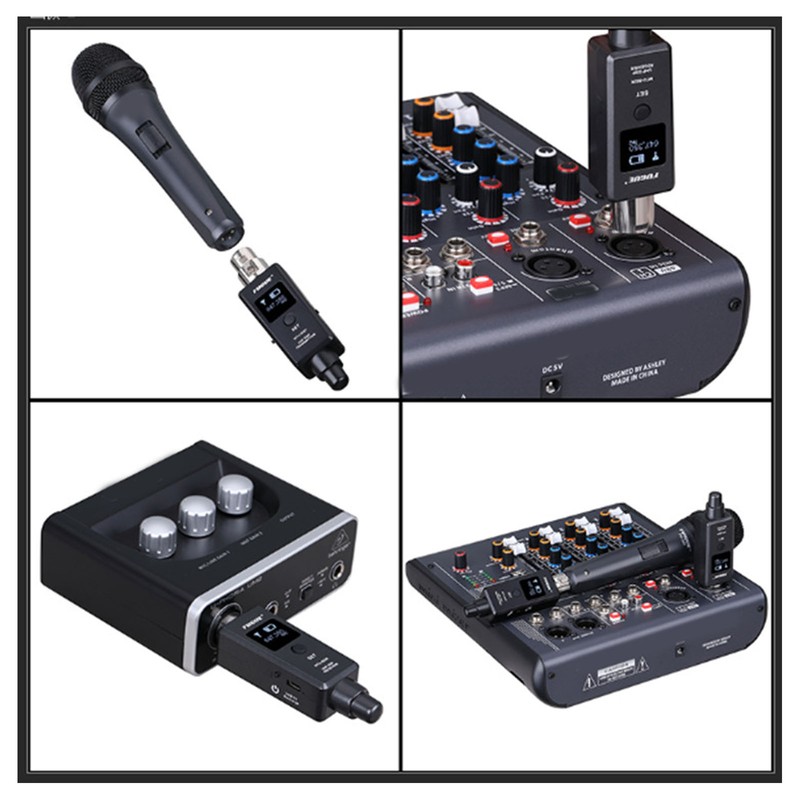Microphone Wireless System XLR Wireless Transmitter and Receiver Wireless Microphone
