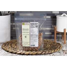 Bella Viva Orchards Organic Roasted Salted Almonds, 1lb of Organic Roasted Salted Almonds