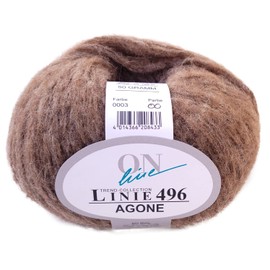 Online Wool Line 496 Agone, Thick Winter Wool Needle Size 6.5-8 mm with Alpaca Wool for Knitting or Crocheting (03)