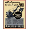 1939 Bucyrus Erie New Metal Sign: Model 54B Shovel, Dragline, Crane - Milwaukee