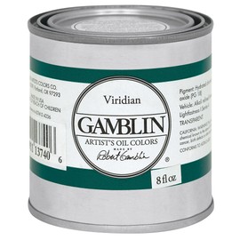 8 oz. Artists' Grade Oil Paints Color: Viridian