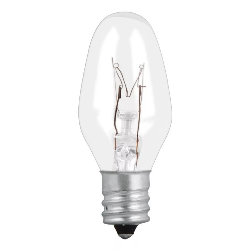 Volteck Caja Con 50 Focos Incandescentes Transparentes Base E12 7.5w