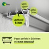 Rollina X-Glider Curtain Hooks for Rails with 6 mm Inner