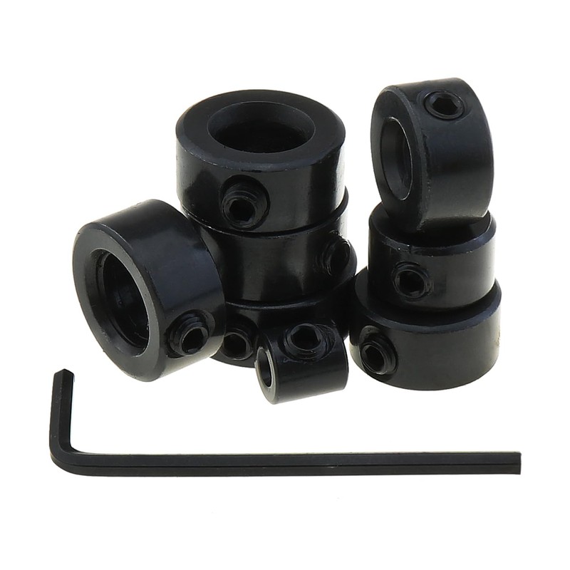 2 Sets Drill Bit Depth Stop Ring Kit Includes: 1/8",