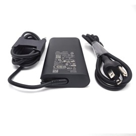 Dell 180W Barrel 7.4mm GAN Laptop Charger Round tip 19.5V 9.23A 010KFT 0TXR1N 0D6JHG, Black