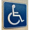 Handicapped Logo Sign Embroidered Patch Iron-On Disabled Highway Road Biker