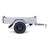 Aluminum 1/18 1/24 Small Scale RC Crawler Car Utility Trailer