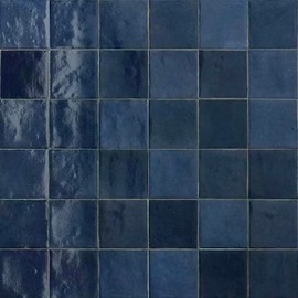 4x4 Zellige Ceramic Tile Into Z Blue Deep Blue (45)