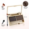 Boobeen Eyebrow Powder Kit, 2-color Waterproof Eyebrow Palette Makeup to