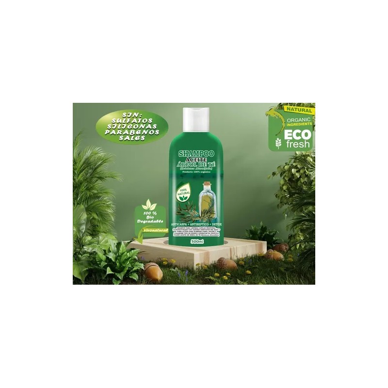 2 Shampoos De Bergamota Y Shampoo Árbol De Te Envió