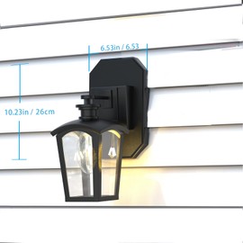Siding Mounting Block, 8141DBL Siding Mounting Kit with Built-in Electrical Box, Vertical Siding Lamps Mounting Plate Siding Light Blocks for 1/2 inch Lap Siding Black 1 Pack