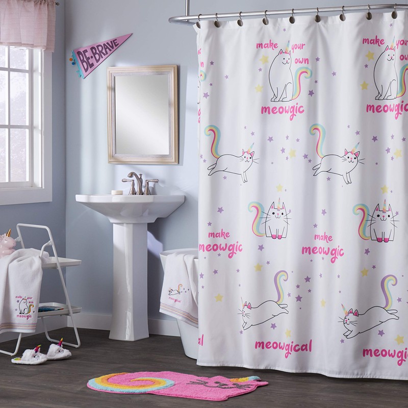 SKL Home Meowgic Shower Curtain, Multi