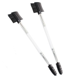 Coufce 2PCS Dog Tear Stain Remover Comb, Double-Head Dog Eye Brush Cleaning Grooming Tool for Small Dogs and Cats,White