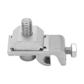 10Pcs Solar Panel Mounting Bracket Clamps Aluminum Stainless Steel Grounding Lug Photovoltaic Solar Module Mounting Clamps for Solar Power