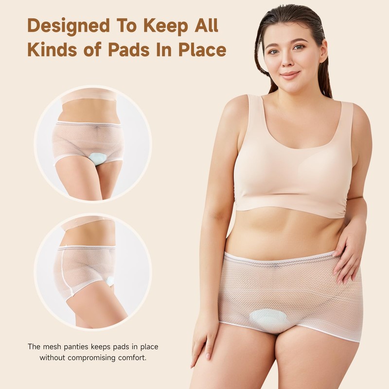 Mesh Postpartum Underwear 10 Counts C-Section Recovery Briefs Carer High