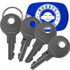 Robby's Cloud CH502 Replacement Key for Truck Tool Boxes and Paddle Handle Tool Boxes Marked CH-502-1 Keychain Included - Key style May Vary (4 Pack)